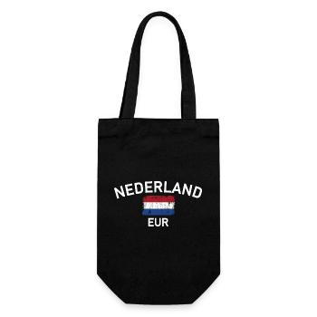 Graphique du drapeau EUR des Pays-Bas - Sac à bouteille - noir - Devant
