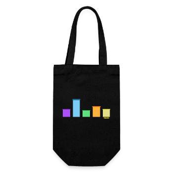 Parkour Rainbow-Parkour-Art Freerunning - Gift Bag for Bottles - black - Front