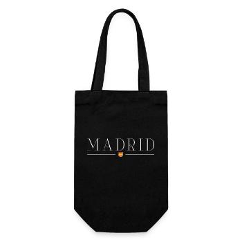 Ich liebe Madrid - Geschenkbeutel für Flaschen - Schwarz - Vorne