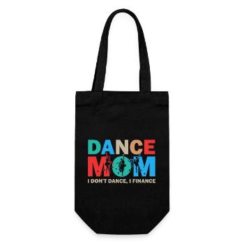 Tanz Mama Ich tanze nicht Ich finanziere Tanzen Mama - Geschenkbeutel für Flaschen - Schwarz - Vorne