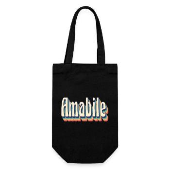Vintage rétro belle T-Shirt cadeau T-Shirt - Sac à bouteille - noir - Devant