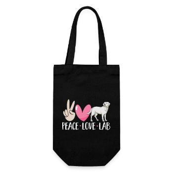 Labrador Retriever blanc Labrador Labrador blanc - Sac à bouteille - noir - Devant