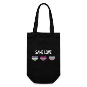 LGBTQ Pride Month - Same Love - Gift Bag for Bottles - black - Front