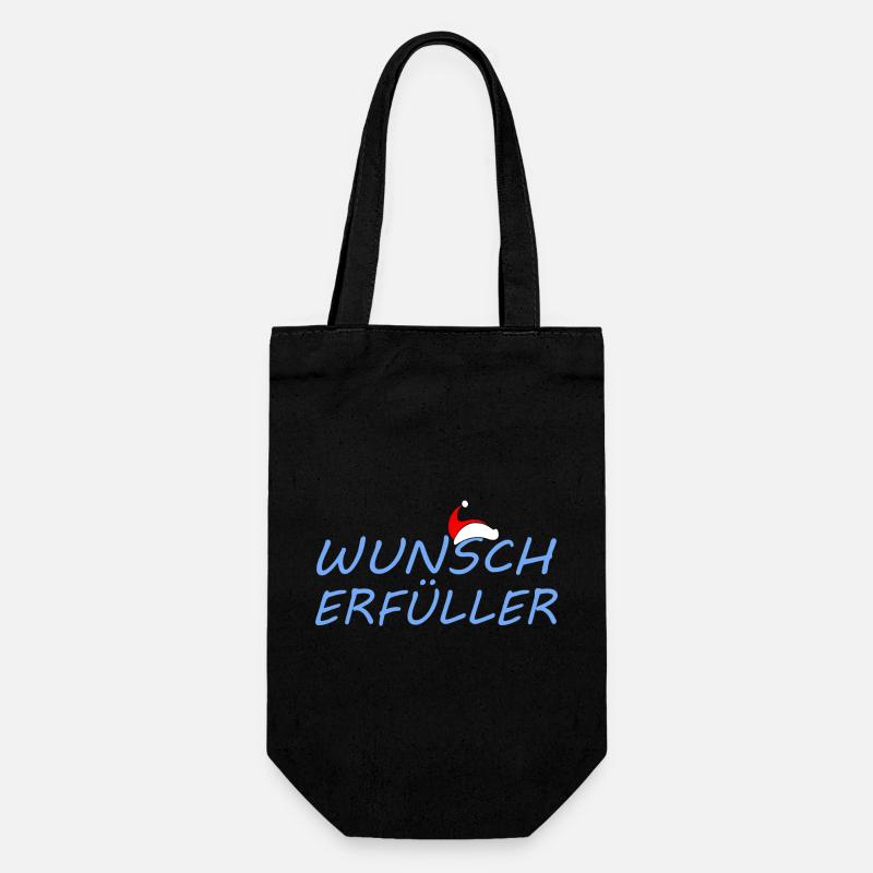 WUNSCHERFÜLLER - Geschenkbeutel für Flaschen - Schwarz