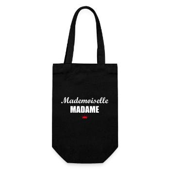 Mademoiselle Madame - Geschenkbeutel für Flaschen - Schwarz - Vorne
