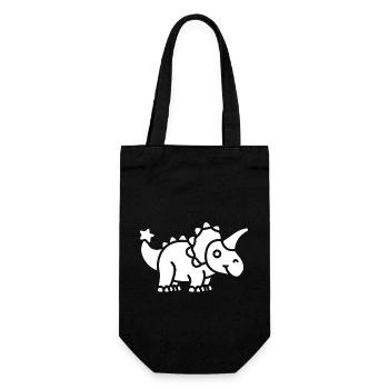 Triceratops - Sac à bouteille - noir - Devant