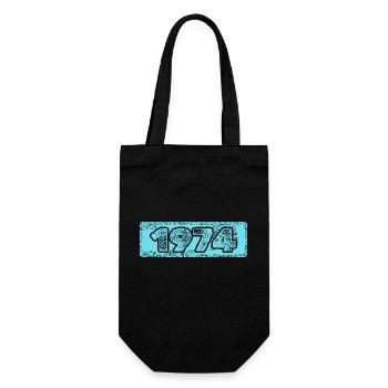 Year 1974 - Gift Bag for Bottles - black - Front