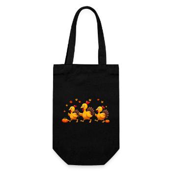 Thanksgiving Truthahn Baby - Geschenkbeutel für Flaschen - Schwarz - Vorne