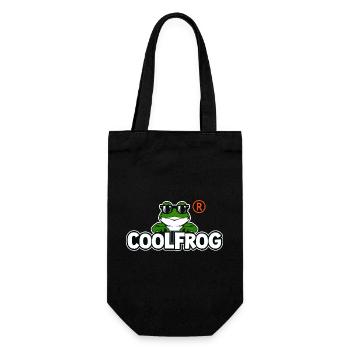Cool Frog with Sunglasses - Gift Bag for Bottles - black - Front