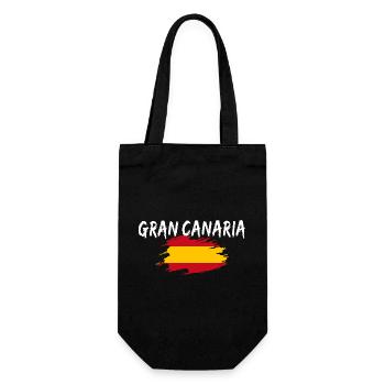 Gran Canaria Insel Spanien - Geschenkbeutel für Flaschen - Schwarz - Vorne