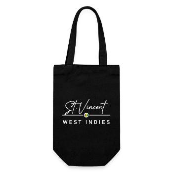 St. Vincent & Grenadinen - West Indies - Karibik - Geschenkbeutel für Flaschen - Schwarz - Vorne