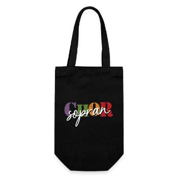 Choir Soprano - Gift Bag for Bottles - black - Front