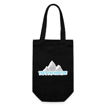 Trettachspitze als Berg - Geschenkbeutel für Flaschen - Schwarz - Vorne
