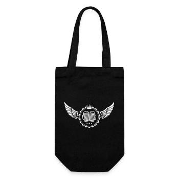 Beer Wing Emblem - Gift Bag for Bottles - black - Front