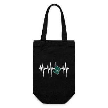 Heartbeat Knallfrosch Pyro Silvester Feuerwerk - Geschenkbeutel für Flaschen - Schwarz - Vorne