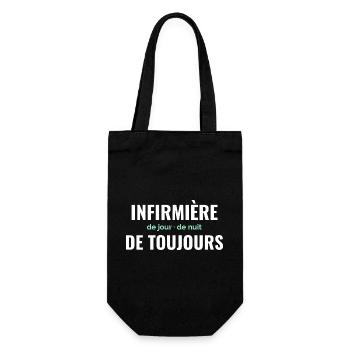 Infirmière de Toujours - Sac à bouteille - noir - Devant
