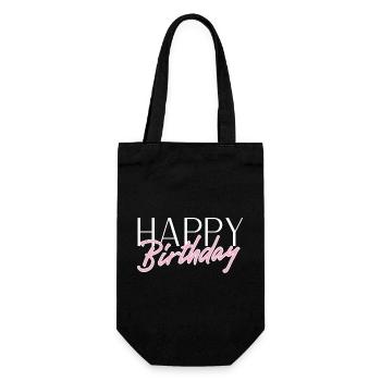 Bon anniversaire - Sac à bouteille - noir - Devant