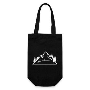 Mountain Hiking Mountaineering Gift - Gift Bag for Bottles - black - Front