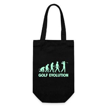 Golf Evolution Silhouettes - Gift Bag for Bottles - black - Front