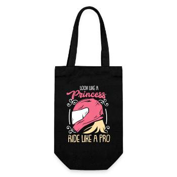 Women motorcycle gift - Gift Bag for Bottles - black - Front