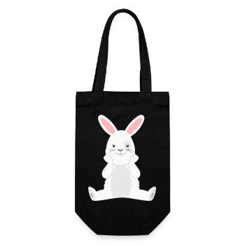 Rabbit Rabbit - Gift Bag for Bottles - black - Front