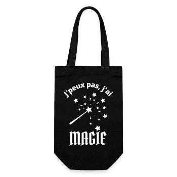 je peux pas j ai magie étoiles baguette magique - Sac à bouteille - noir - Devant