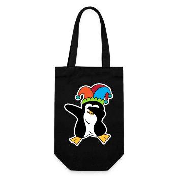 Animal Penguin Funny Sea Bird Zoo - Gift Bag for Bottles - black - Front