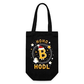 Bitcoin pour Noël Hoho Hodl BTC - Sac à bouteille - noir - Devant