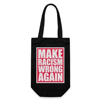 Rendre le racisme répréhensible - Sac à bouteille - noir - Devant