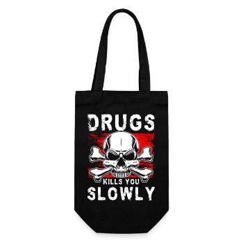 Withdrawal Clean Marijuana Nicotine - Gift Bag for Bottles - black - Front