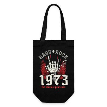 Jahrgang 1973 Musikerfest 50-jähriges Jubiläum - Geschenkbeutel für Flaschen - Schwarz - Vorne