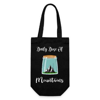 Mountain hiking servus alpin mountaineering mountains - Gift Bag for Bottles - black - Front