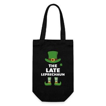 The Late Leprechaun - Gift Bag for Bottles - black - Front