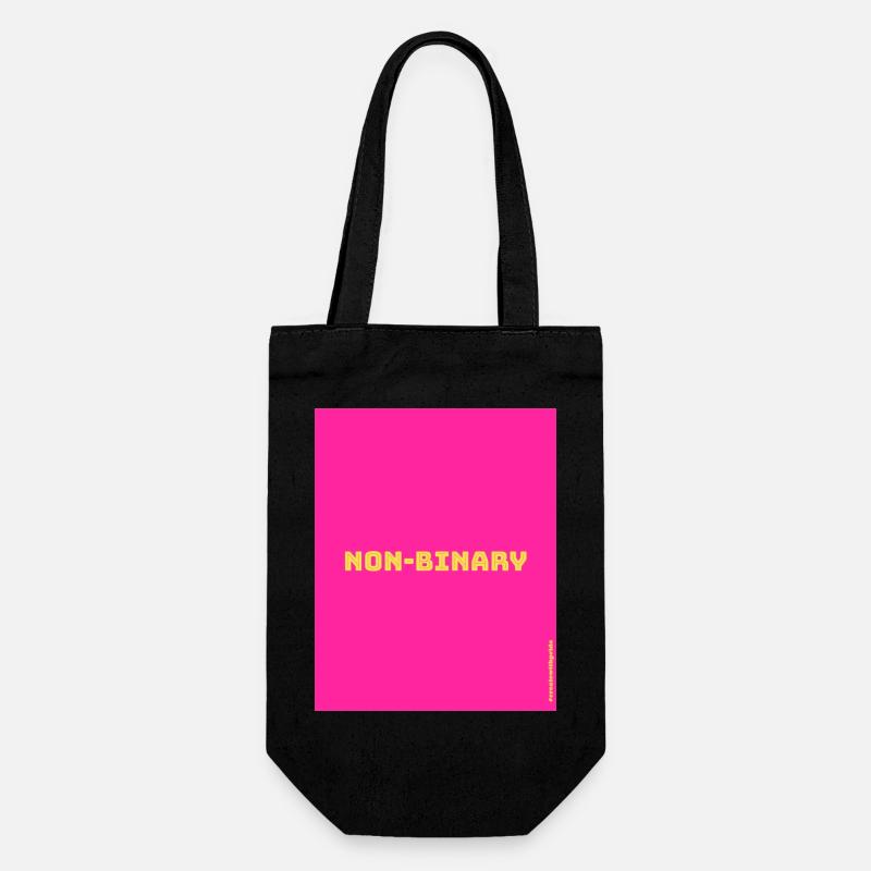 Non-binary - Geschenkbeutel für Flaschen - Schwarz