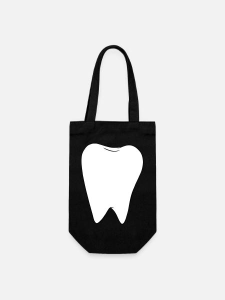 Dent blanche - Sac à bouteille - noir
