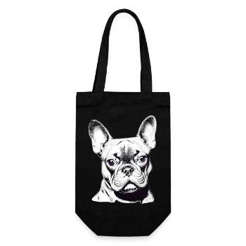 Bulldog Dogs Dog Owner Dog Dog Owner - Gift Bag for Bottles - black - Front