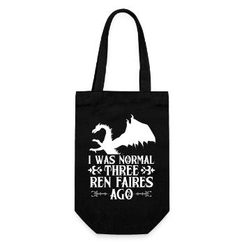 Medieval Market Dragon Design - Gift Bag for Bottles - black - Front