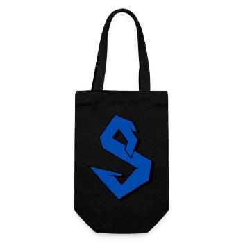 S-Logo - Geschenkbeutel für Flaschen - Schwarz - Vorne