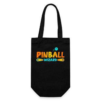 Flipper spielen Flipperautomat Pinball Wizard - Gift Bag for Bottles - black - Front