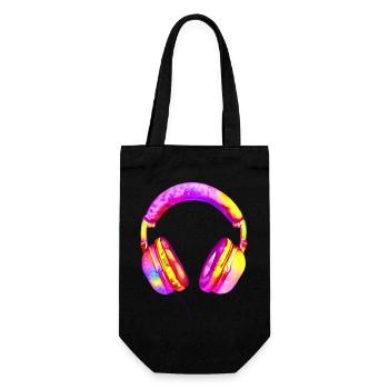 Casque Musiciens joueurs Chanteurs Écouter de la musique Chanter - Sac à bouteille - noir - Devant