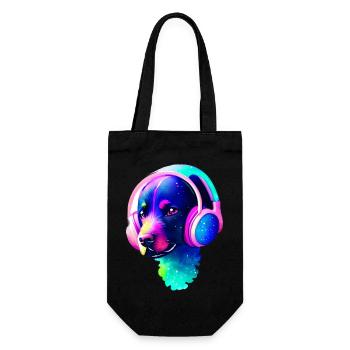 Labrador, propriétaire du chiot Labrador Retriever - Sac à bouteille - noir - Devant