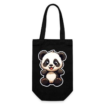 be a Panda - Gift Bag for Bottles - black - Front