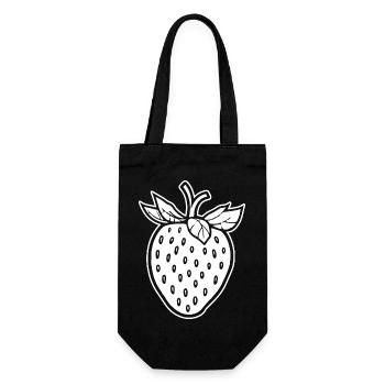 Fraise Fruit Fruit - Sac à bouteille - noir - Devant