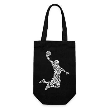 Basketball Retro Team Player Slam Dunk Vintage - Gift Bag for Bottles - black - Front