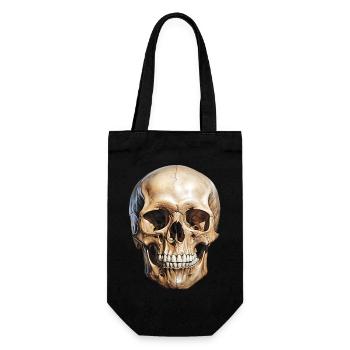 Crâne Crâne, symbole de mort et de danger - Sac à bouteille - noir - Devant