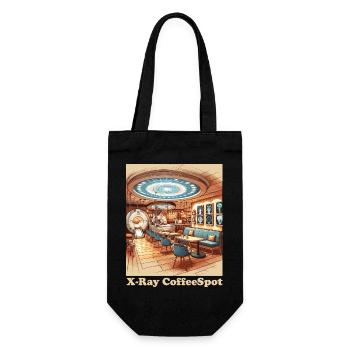 Cafe Radiologie Medizinische Kunst Barista Manip Radio - Geschenkbeutel für Flaschen - Schwarz - Vorne