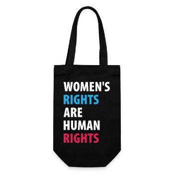 Women's Right Are Human Rights - Gift Bag for Bottles - black - Front