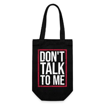 Ne me parlez pas drôle d’humour sarcastique blague citation - Sac à bouteille - noir - Devant