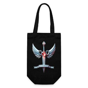 Love Sword - Fight for Love - Gift Bag for Bottles - black - Front