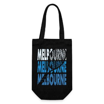 Tennis Shirt Melbourne Turnier Australien Design - Geschenkbeutel für Flaschen - Schwarz - Vorne